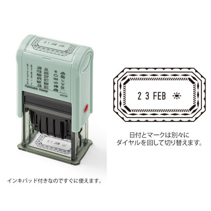 midori, Frame, Paintable Rotating Date Stamp