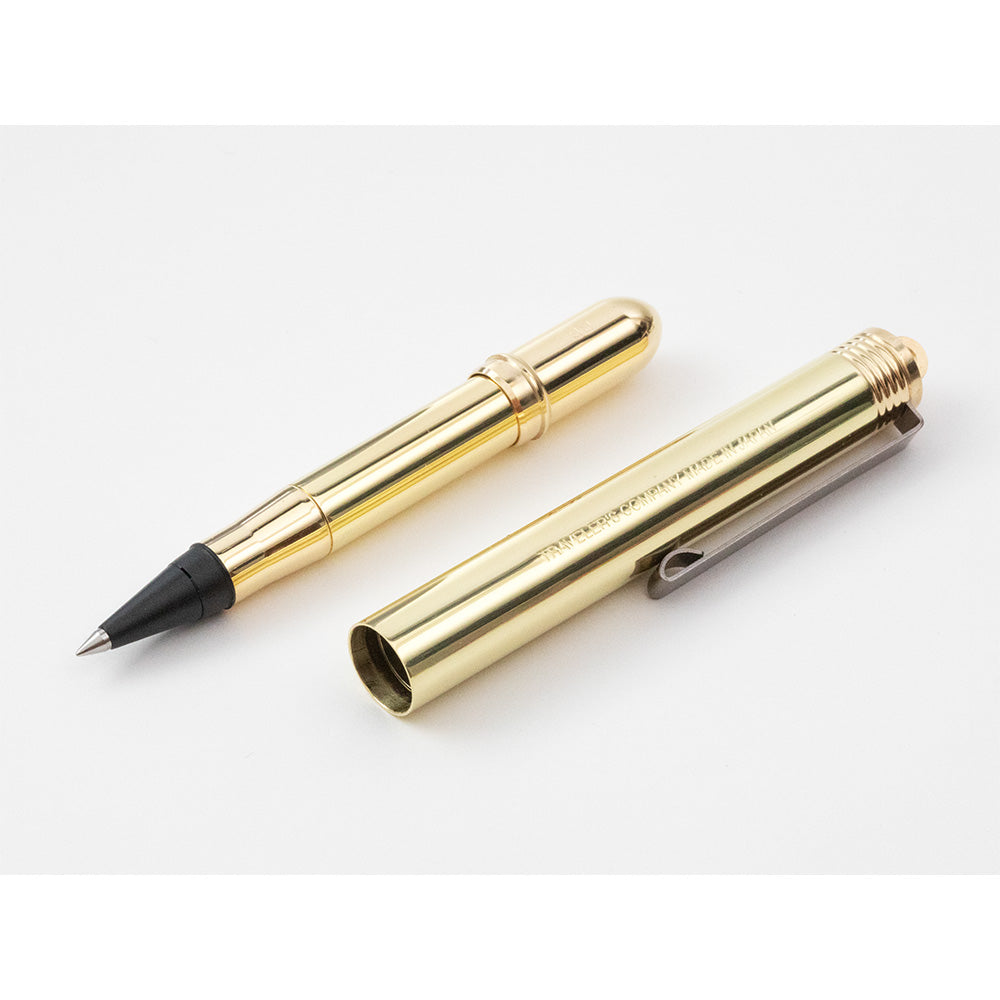 TRAVELER'S COMPANY, TRC BRASS Rollerball Pen, Solid Brass