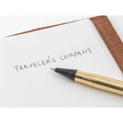 TRAVELER'S COMPANY, TRC BRASS Rollerball Pen, Solid Brass