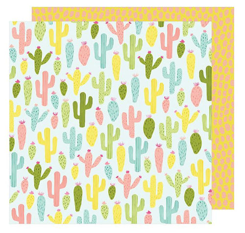 Cardstock - Dear Lizzy, Happy Place, Cactus Cooler - KEY Handmade
