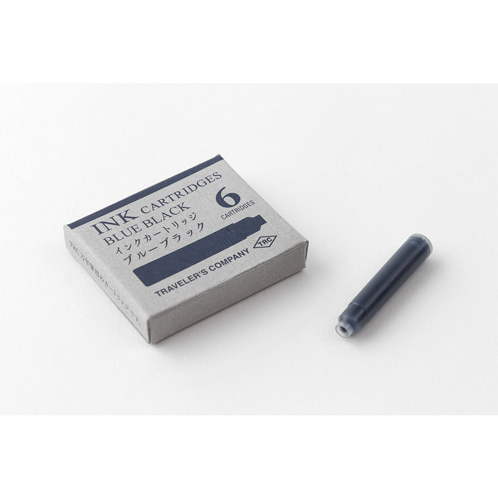 TRAVELER'S COMPANY, TRC Cartridge for BRASS Fountain Pen, Blue-Black