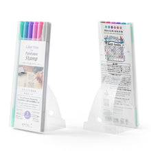 Load image into Gallery viewer, midori, Relax, Color Pens for Paintable Stamp 6 Colors Set, Dual Tip 0.5mm / Brush

