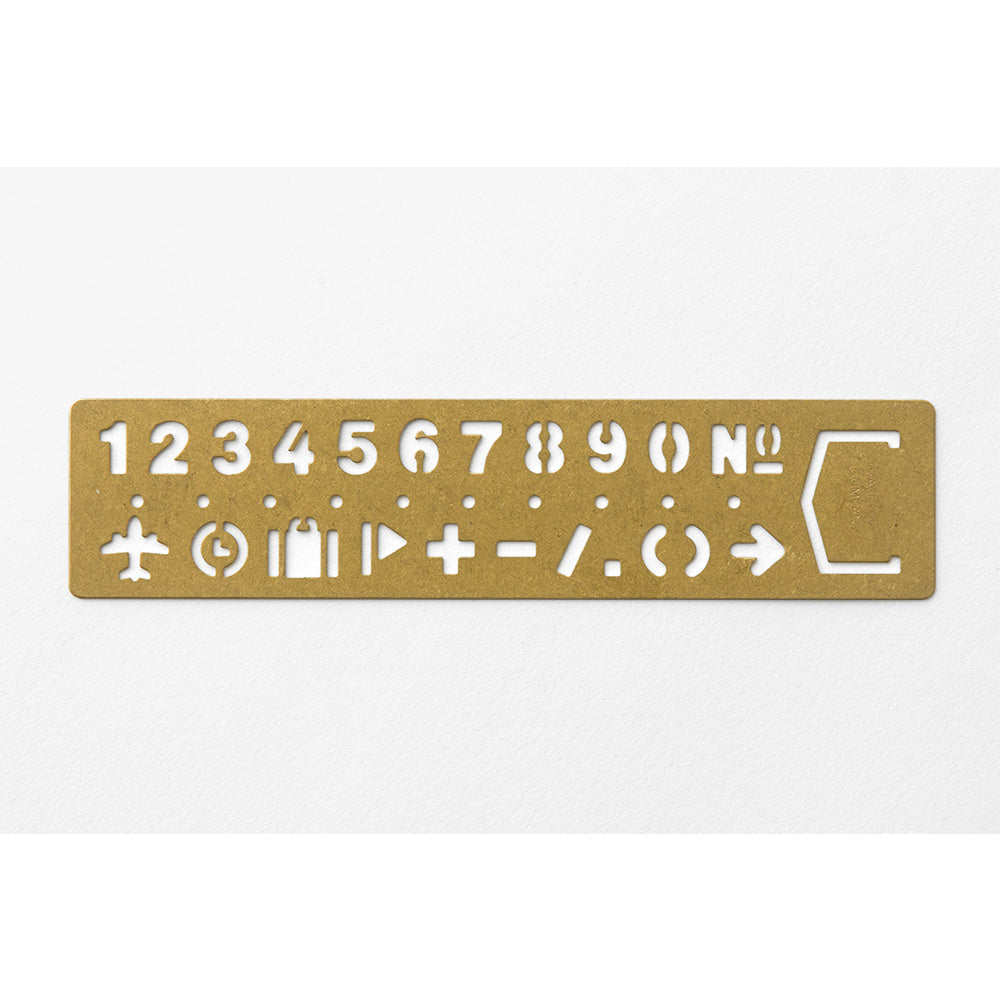 TRAVELER'S COMPANY, BRASS Template Bookmark Number