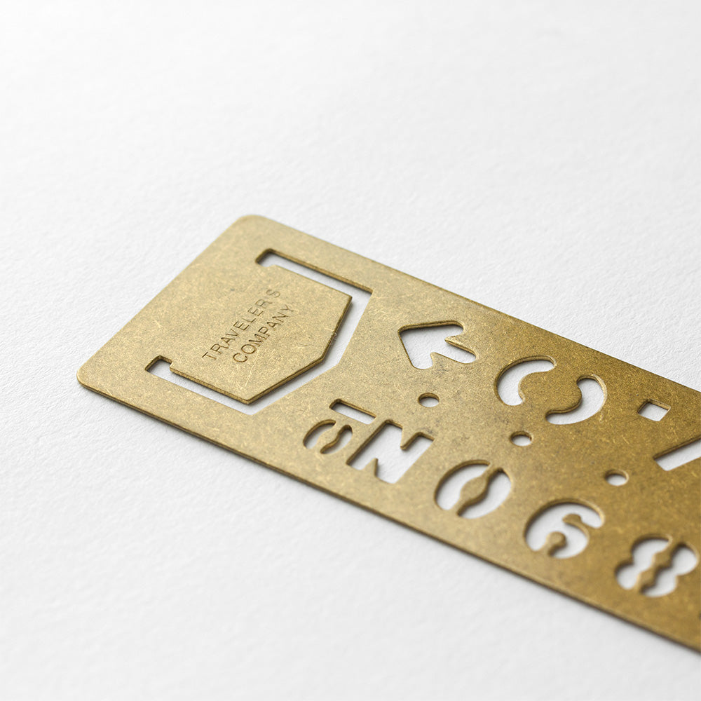 TRAVELER'S COMPANY, BRASS Template Bookmark Number