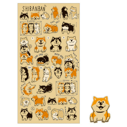 MIND WAVE , "Shibanban" Shibainu (Kraft), Stickers