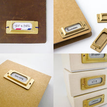 Load image into Gallery viewer, TRAVELER&#39;S COMPANY, BRASS Label Plate
