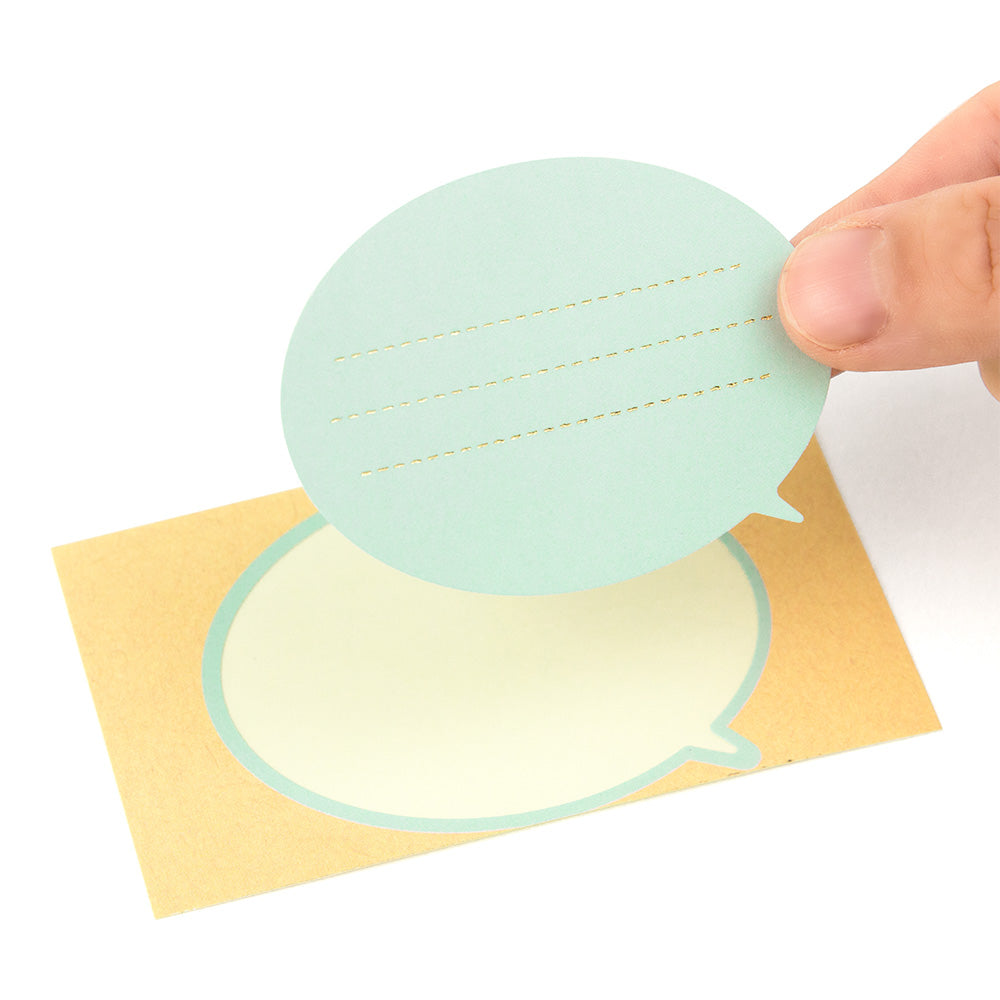 midori, Pattern Balloon, Paper Craft Museum, Message Label Sticker