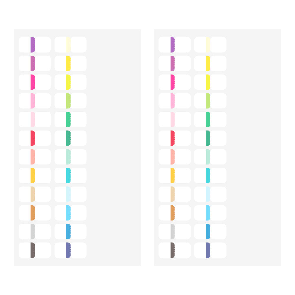 midori, Chiratto 24 Colors Vivid, Index Label
