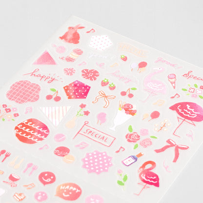 midori, Pink, Sticker Collection - Single Color