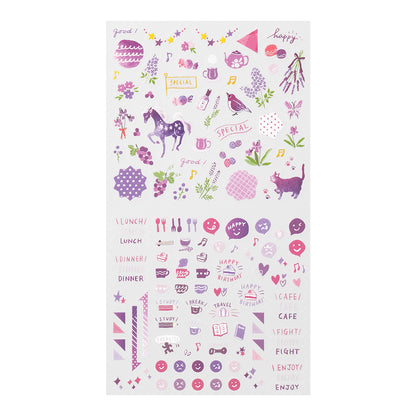 midori, Purple, Sticker Collection - Single Color