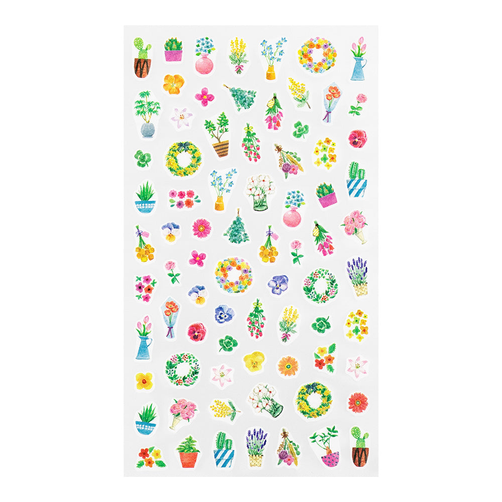 midori, Flowers, Stickers for Diary