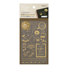 Load image into Gallery viewer, midori, Coffee, Foil Transfer Sticker for Journaling
