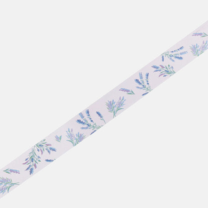 BGM, Flower．Purple, Clear Tape, 20mm x 5m