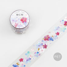 Load image into Gallery viewer, BGM, Sakura．Light-up of Flower, Clear Tape, 20mm x 5m
