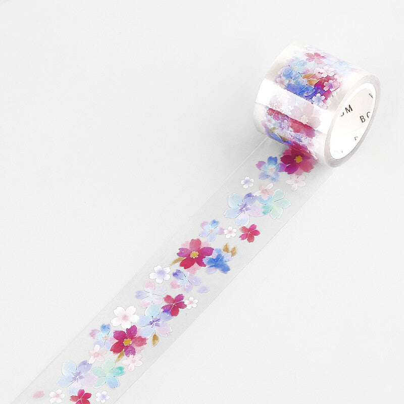 BGM, Sakura．Light-up of Flower, Clear Tape, 20mm x 5m