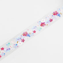 Load image into Gallery viewer, BGM, Sakura．Light-up of Flower, Clear Tape, 20mm x 5m
