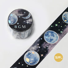 Load image into Gallery viewer, BGM, Moon Cycle, Washi Tape Foil Stamping, 30mm x 5m
