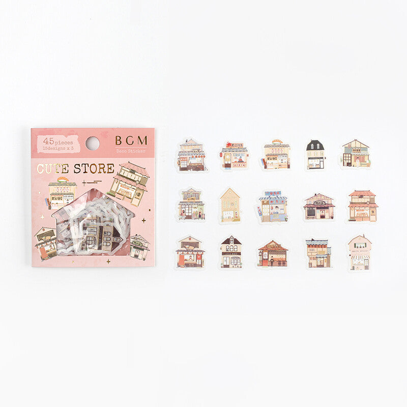 BGM, Vintage．Cute Store, Stickers