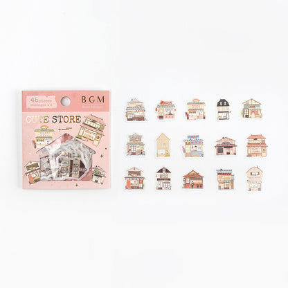 BGM, Vintage．Cute Store, Stickers