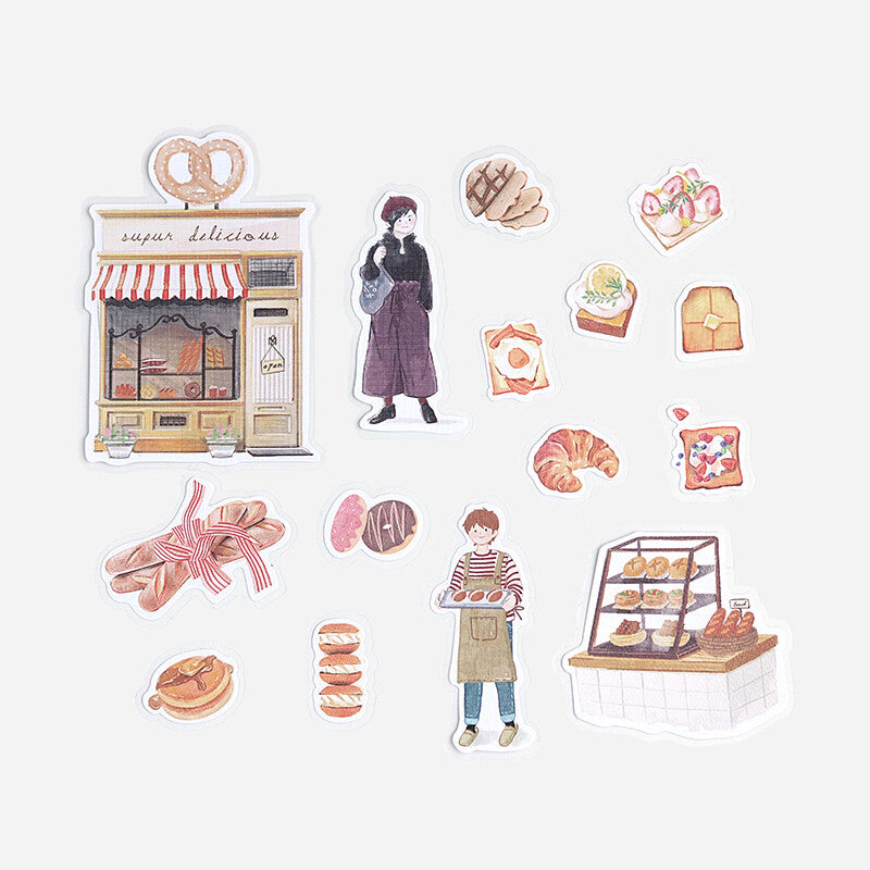 BGM, Little Shop - Bread Station, Linen Paper Stickers
