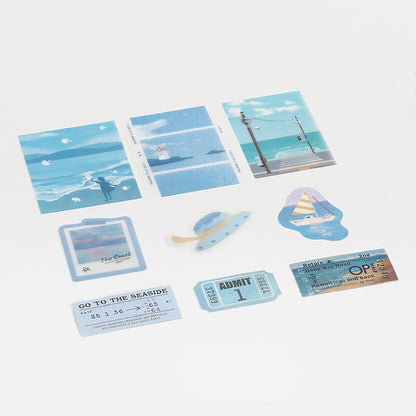 BGM, Travel Diary．Ocean, Tracing Paper Stickers