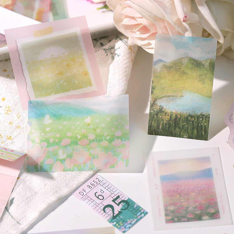 BGM, Travel Diary．Flower Farm, Tracing Paper Stickers