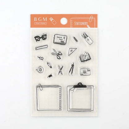 BGM, Stationery, Clear Stamps