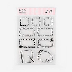 BGM, Frame for Handwriting, Clear Stamps