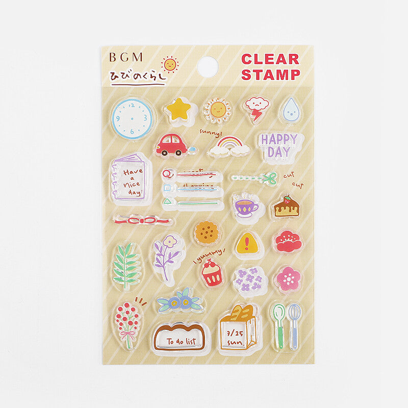 BGM, Daily Life, Clear Stamps