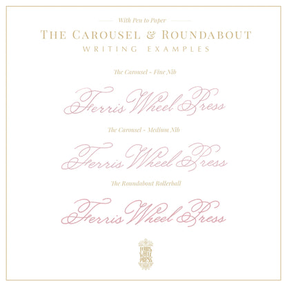 Ferris Wheel Press, Lady Rose, The Carousel Fountain Pen, Fine / Medium Nib