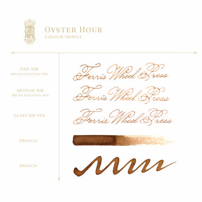 Ferris Wheel Press, Oyster Hour Ink, The Finer Things Collection, 38ml Ink