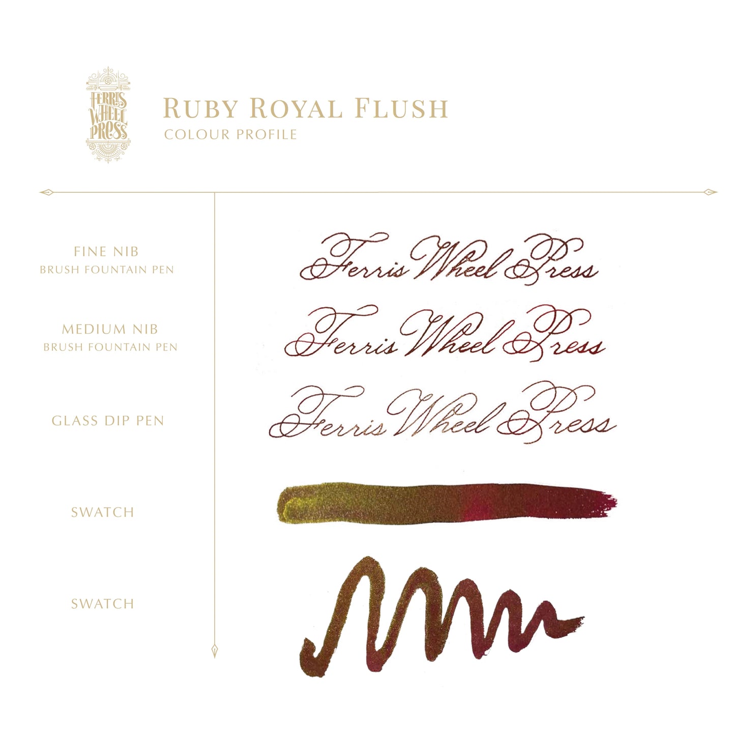 Ferris Wheel Press, FerriTales Down the Rabbit Hole - Ruby Royal Flush, 20ml Ink