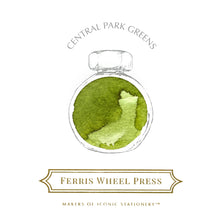 Load image into Gallery viewer, Ferris Wheel Press, Central Park Greens, New York New York Collection, 38ml Ink
