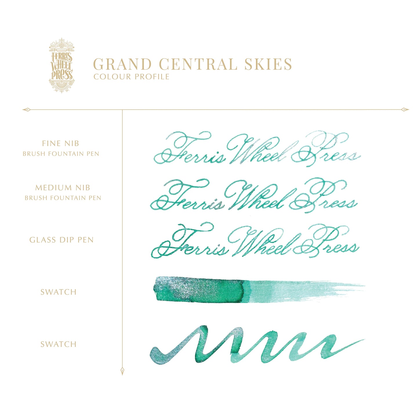 Ferris Wheel Press, Grand Central Skies, New York New York Collection, 38ml Ink