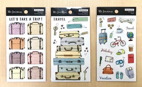 PINE BOOK, Travel Log / Retro, Stickers