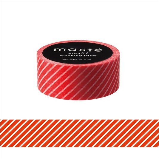 MARK'S, Red Stripe, maste Masking Tape Basic, 15mm x 7m