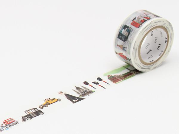 mt, This is London, mt x artist series Miroslav Sasek Masking Tape,  23mm x 10m