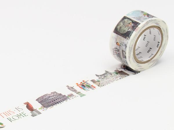 Masking Tape - mt x artist series, Miroslav Sasek This is Rome, 23mm x 10m