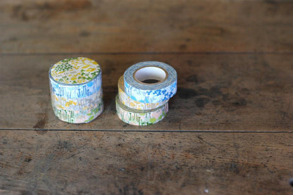 Masking Tape - Classiky, Little Garden, 15mm x 15m, Set of 3 Rolls - KEY Handmade
 - 1