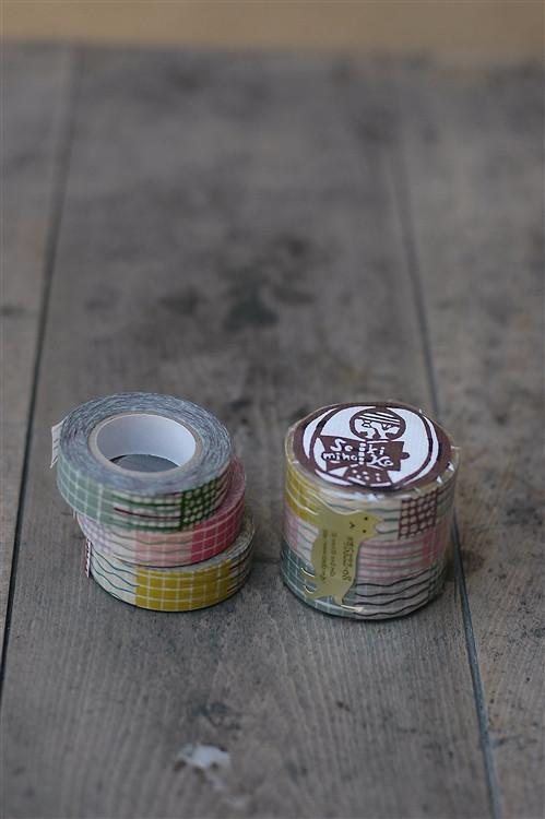 Masking Tape - Classiky, Textile, 15mm x 15m, Set of 3 Rolls - KEY Handmade
 - 2