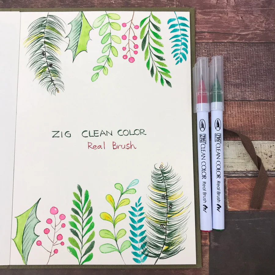 Kuretake, ZIG Clean Color Real Brush, 48-Color Set