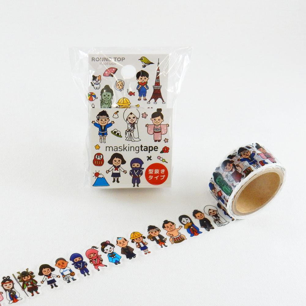 Masking Tape - ROUND TOP, Character 1 (Japan), 20mm x 5m - KEY Handmade
 - 2