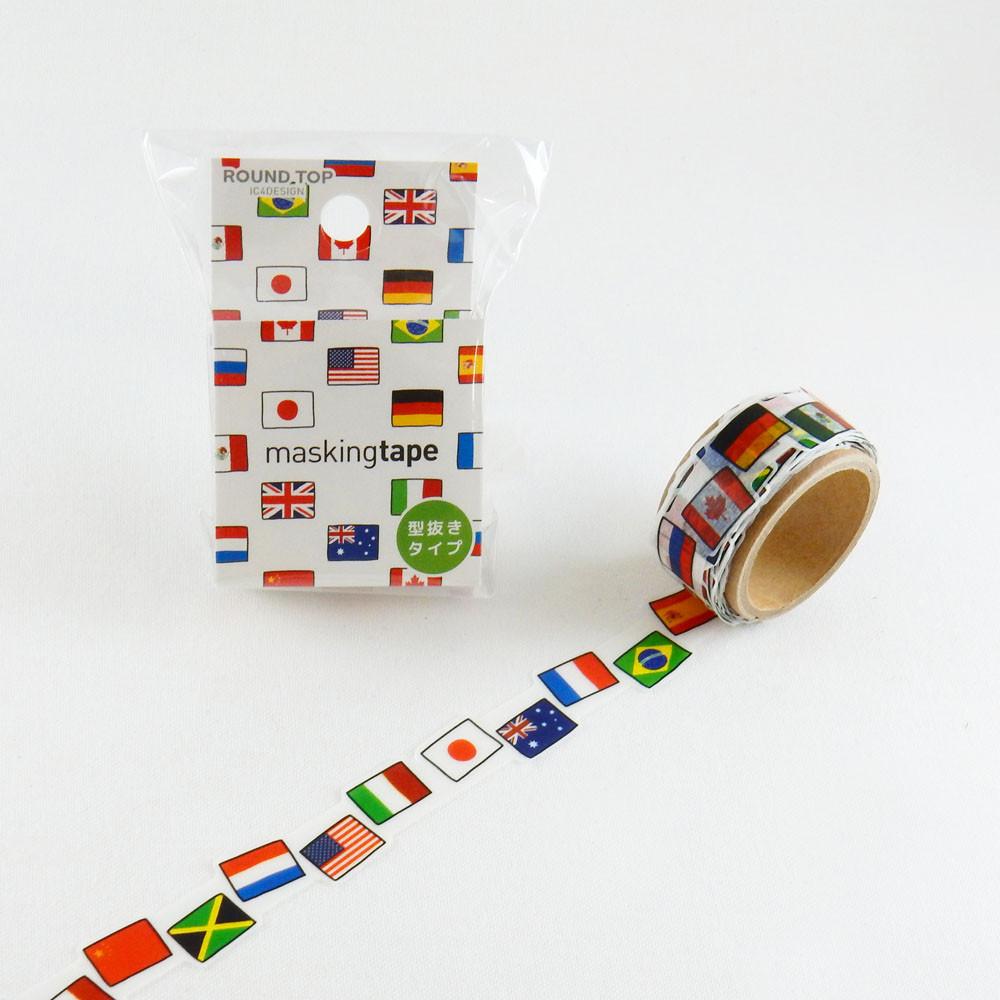 Masking Tape - ROUND TOP, National Flag, 20mm x 5m - KEY Handmade
 - 2