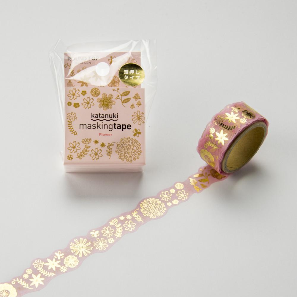 Masking Tape - ROUND TOP, Flower, 20mm x 5m - KEY Handmade
 - 1