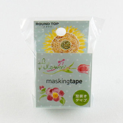 Masking Tape - ROUND TOP, Flower, 20mm x 5m - KEY Handmade
 - 2