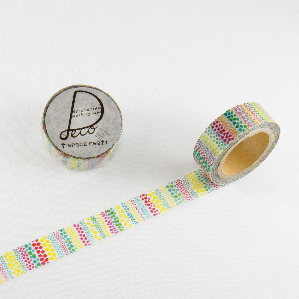 Masking Tape - ROUND TOP, Polka Dot Border, 15mm x 10m - KEY Handmade
 - 3