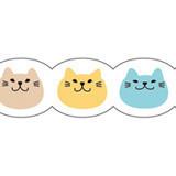 Masking Tape - PINE BOOK Nami-Nami Deco Masking Tape, Cat Face, 8mm x 8m - KEY Handmade
 - 2