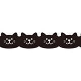 Masking Tape - PINE BOOK Nami-Nami Deco Masking Tape, Black Cat Face, 8mm x 8m - KEY Handmade
 - 2