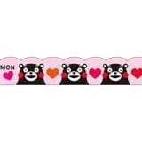 Masking Tape - PINE BOOK Nami-Nami Deco Masking Tape, Kumamon and Heart, 8mm x 8m - KEY Handmade
 - 1