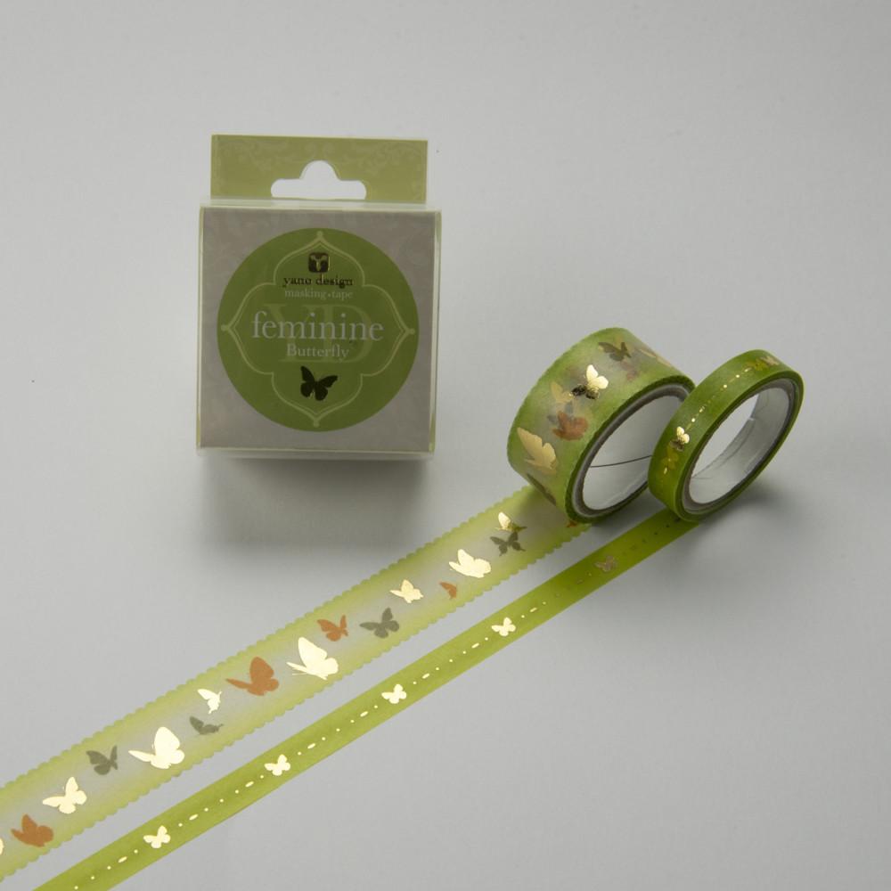 Masking Tape - ROUND TOP, Butterfly, 20 / 8mm x 4m - KEY Handmade
 - 3